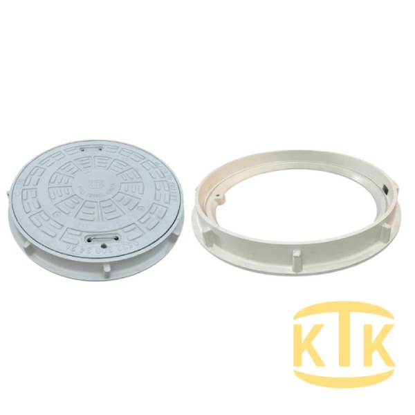 Composite Manhole Cover Set ø 600 mm Heavy Serieses II
