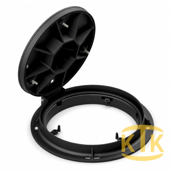 Cast Iron Manhole Cover Set Ø600 mm 180° Round (DKT.600-C)